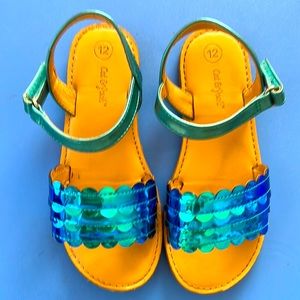 Cat & Jack Size 12 Mermaid Sandals